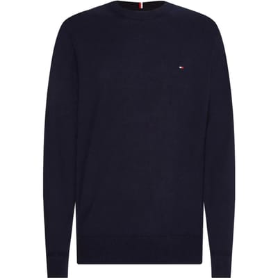 Tommy Hilfiger - De monogramtabel in katoen en kasjmier MW0MW28046 DW5 BLUE