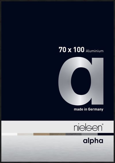 Nielsen Alpha Aluminium Wissellijst Black Matt 70x100cm