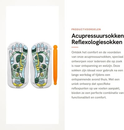 Dailygoods- Acupressuursokken - Reflexologiesokken - Sokken met Vijf Tenen - Massagehulpmiddelen - Schematische Sok - Verbeterde Gezondheid