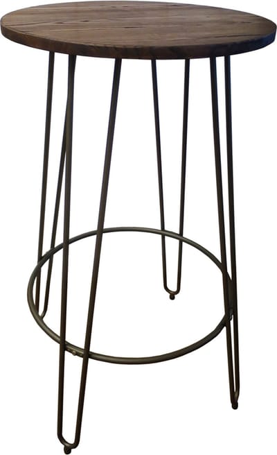 Lavandoux - Industriële Bartafel - Ø60 x H105 cm - Gunmetal