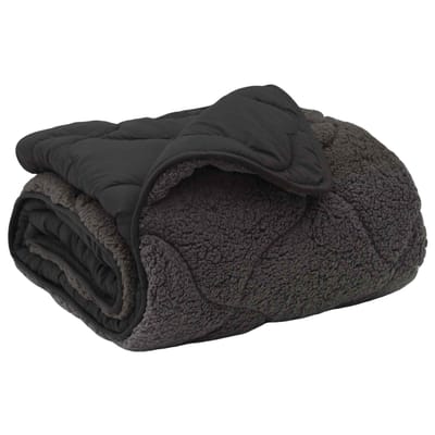 vidaXL - Zomer - Deken - 140 - x - 220 - cm - Zomer - Antraciet - Ademend