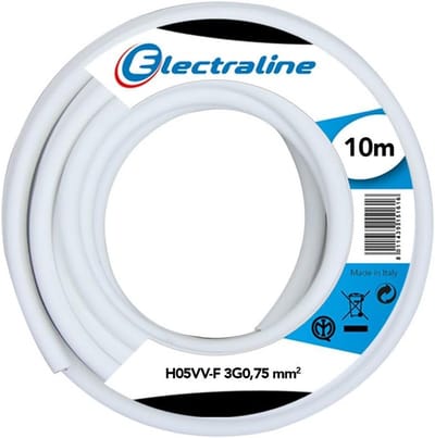 H05VV-F 3G0.75 mm² 10 meter flexibele elektracil draad