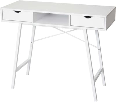 Console tafel MCW-E92, bijzettafel, 3D-structuur 100x40cm ~ wit
