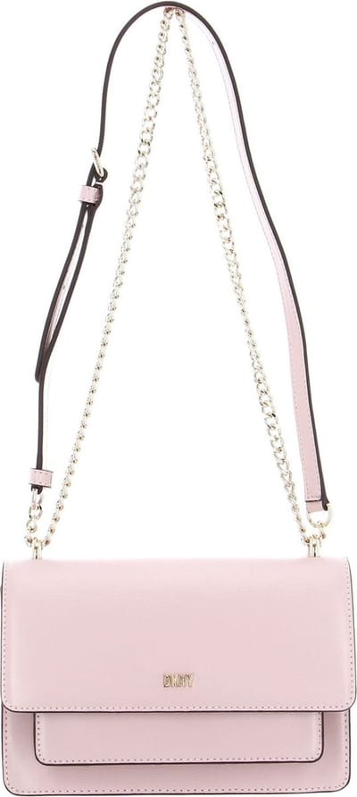 DKNY Leren Schoudertas Bryant Sutton Crossbody Bag Lotus Zalmroze