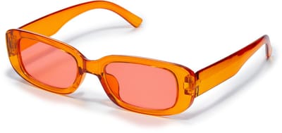 Freaky Glasses - Festival bril - Techno - Rave glasses - Koningsdag - Heren - Dames - Transparant oranje