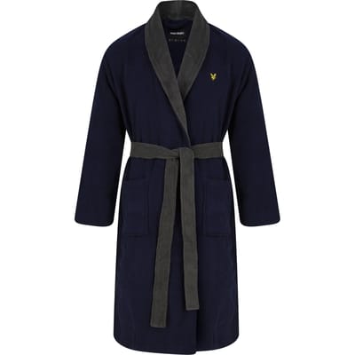 Lyle & Scott Adrian Bathrobe Peacoat/granite Grey Maat: S | Nachtmode Outlet | Heren | Grijs