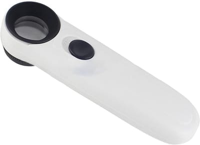 Handvergrootglas 40X met Dubbele Verlichting voor Het Waarderen van Sieraden, Inspectie van Munten en Insecten, Ideaal voor Kaarten en Puzzels