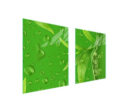 TMK ArtDeko - Glazen Beschermplaat - 85x52 cm - Hittebestendig - Bescherming en Decoratie