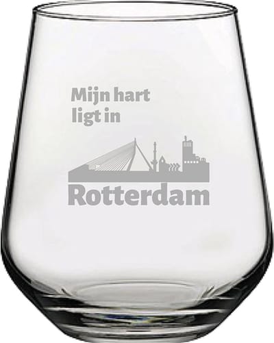 Gegraveerde Drinkglas 42,5cl Rotterdam