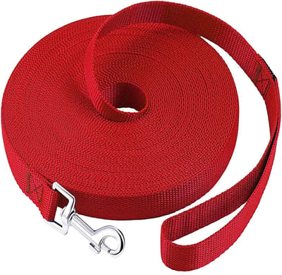 JHUBERS- Hondenriem 1,2 ~ 30 m - Lange Lijn - Duurzaam Nylon - 360 Graden Draaibare Sluiting - Aangename Grip - Lichtgewicht - Trainingslijn