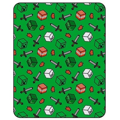Minecraft Fleeceplaid Symbol - 110 x 150 cm - Polyester