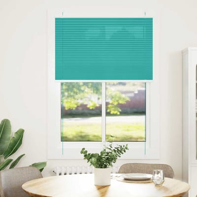 vidaXL - Plissé - rolgordijn - 90x100 - cm - stofbreedte - 89,4 - cm - petrol - groen