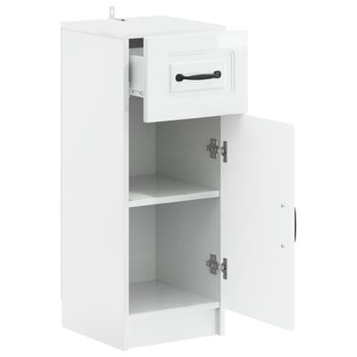 vidaXL - Badkamer - Opbergkast - UTRECHT - Hoogglans - Wit - 30 - x - 31 - x - 77 - cm