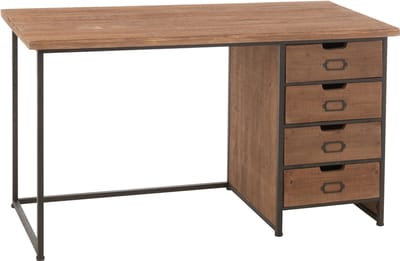 J-Line bureau Moa - hout - naturel
