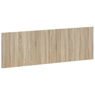 vidaXL - Wandgemonteerd - Hoofdbord - HOORN - Sonoma - Eiken - Bewerkt - hout