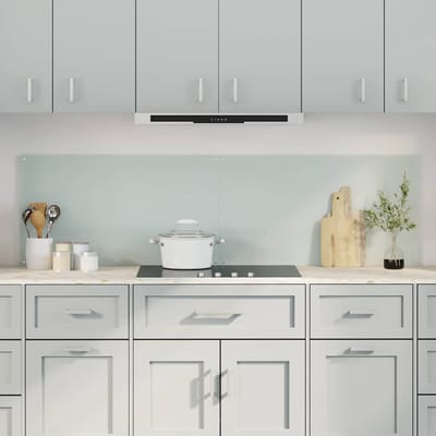vidaXL - Keukenachterwand - 2 - st - Wit - 90 - x - 50 - cm - gehard - glas