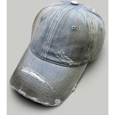 Casquettes de Baseball Solides Couleur Dégradé Délavé Protection Solaire Style Cassé Nouvelles Hommes Femmes Polyvalentes Mode Personnelle Street Casquettes à Visière 52-60cm gray