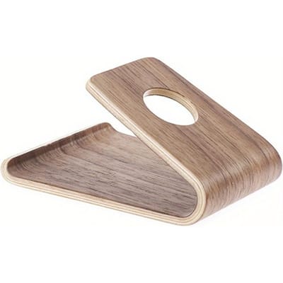 Creatieve Massief Houten Telefoonhouder Universele Mobiele Desktop Standaard Multifunctionele Tablet Standaard Oplaadstandaard Houten Basis CHINA bruin