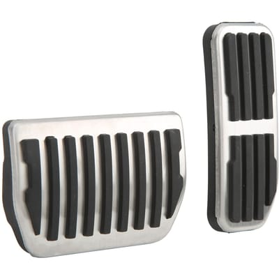 2 stuks Auto Gaspedaal Rempedaal Voetsteunplaat Cover Vervanging voor Jaguar XE XF FPACE gray
