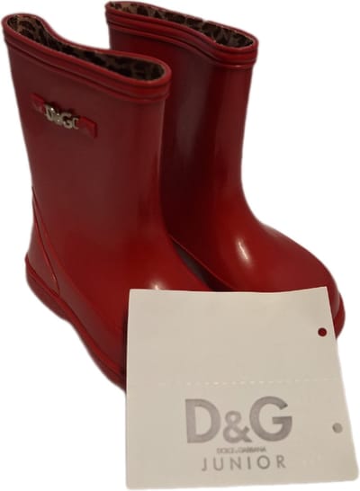 D&G KIDS REGENLAARS IN ROOD RUBBER SIZE 28