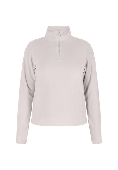 Mymo Fleece trui Dames lichtgrijs
