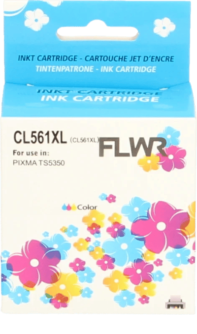 FLWR inktcartridge voor Canon 561XL Kleur - Premium Huismerk Canon 561XL inkt (Kleur - hoge capaciteit) o.a. geschikt voor Canon PIXMA TS5350, Canon PIXMA TS5351, Canon PIXMA TS5350a, Canon PIXMA TS5351i, Canon PIXMA TS7451i