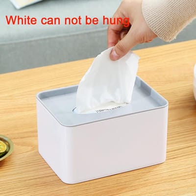 Multifunctionele Tissuebox Kan Worden Opgehangen Toiletpapierdoos Servethouder Case Eenvoudig Stijlvol Huis Slaapzaal Tissuepapier Dispenser gray