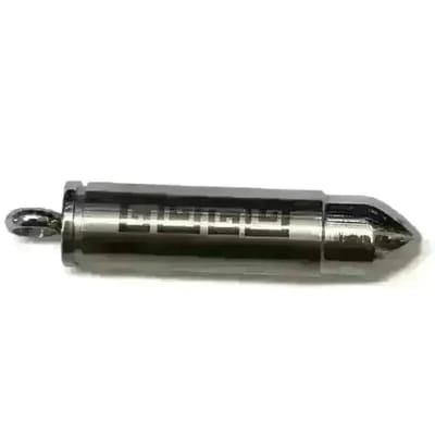 Aramat Jewels | Gedenkhangers | Ashanger Bullet Kogel RVS – Meerdere Kleuren & Modellen Stoer Gedenksieraad | Zilverkleur-Grieks teken-5x1cm | |15mm | Staal | Volwassenen | Verkleurd niet