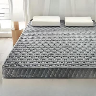 Futon Matras - Japans Slaapkussen Vloerbed - Logeren en Slapen - Oprolbaar en Verdikt - 90x190cm - Donkergrijs