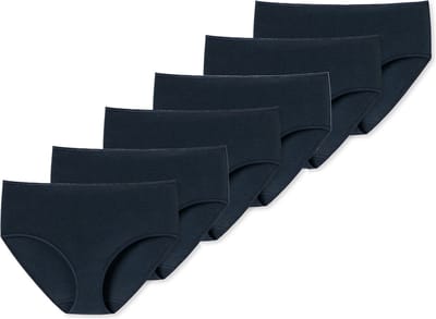uncover by Schiesser Dames midi slip 6 pack Basic