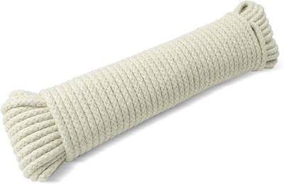 Waslijn Touw Outdoor Kledinglijn Multifunctioneel Gevlochten Katoen 4mm (20M)