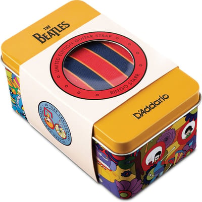 D'Addario 50BTYS03 The Beatles Yellow Submarine 50th Anniversary Guitar Strap Tin - Ringo gitaarband