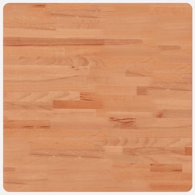 Houten Tafelblad - Vervangend Blad - Tafel Opknappen - Massief Beukenhout - 60x60 cm - Bruin