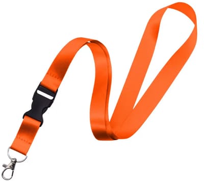 New Age Devi - Oranje keycord - los te koppelen deel - 50 cm neklint - Lanyard - Sleutelkoord