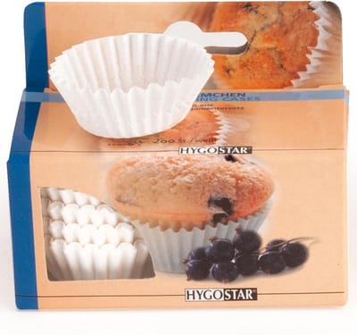 Papieren cupcake vormpjes - bakvormpjes - muffin vormpjes - cake vormpjes – 100 stuks - wit