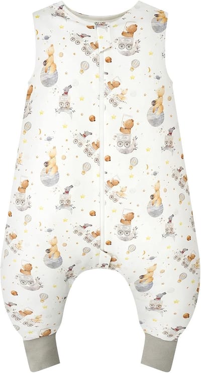 Babyslaapzak met voeten - Trappelzak pyjama - Veilige slaap - 1.0 Tog isolatie - 70-90 cm - Bosprint