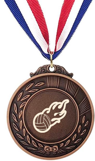 Akyol - volleybal medaille bronskleuring - Volleybal - volleyballers - leuk kado voor iemand die van volleybal houd