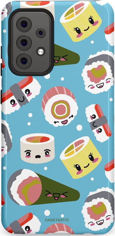 Casetastic Hoesje Geschikt voor Samsung A52 (4G/5G/s) - Stijlvolle Beschermende Duo-layer Case - Sushi mania