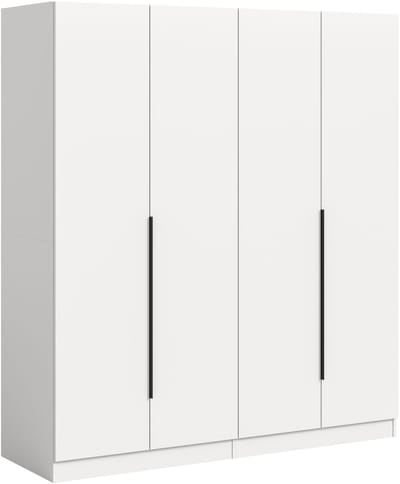Modulaire Garderobekast Combinatie - Twee Hoge Kast Units Met Kleiderstangen - 160x180x52cm