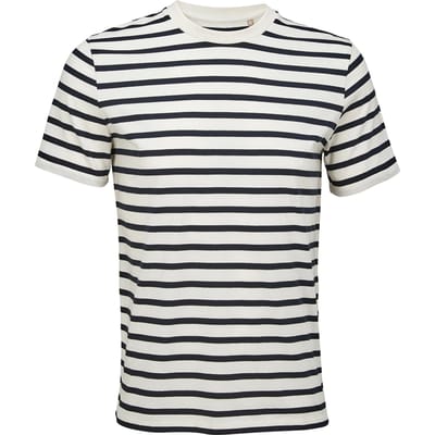 SOLS Unisex Volwassen Legend Organic T-Shirt (Uit White/Navy)