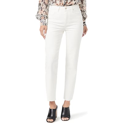 PAIGE Stella Cross Bk Bltlps Rw Tonal Ecru Size: W23 | Straight Outlet | Dames | Wit