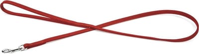 Beeztees leren looplijn Buffalo. Rood. 110 cm x 10 mm.