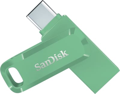 SANDISK Ultra Dual Drive Go - Absintgroen - 128GB - USB-stick