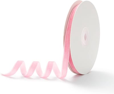 Zachte Roze Cadeaulint van Fluweel 1cm x 9m - Perfect voor Verpakkingen, Knutselen en Decoratie