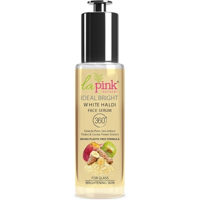 La Pink Ideal Bright Face Serum | 100% Microplastic Free Formula | Glass like skin, Lightening, Evens Skin Tone |Bright Radiant Skin | 40+10ml Extra beige