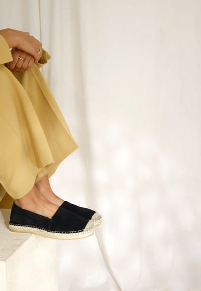 Fred De La Bretoniere Espadrille Mili Zwart - Maat 37
