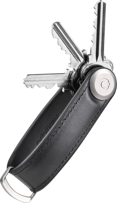 Orbitkey Hybrid Leather Key Organiser black