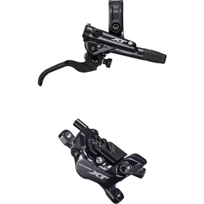 Rechter hydraulische remhendel met achterklem Shimano Deore XT BL-M8100 I-Spec Ev Br-M8120