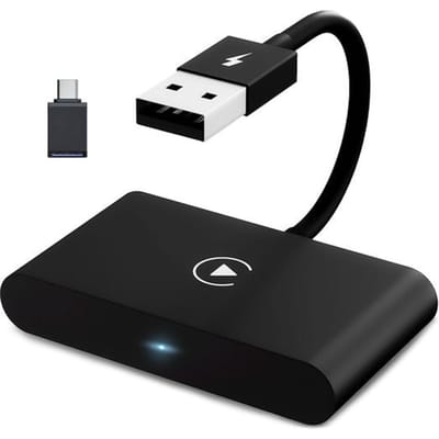 CarMe Luxe Carplay Dongle - Draadloos Carplay - Zwart - Verbeterd Model