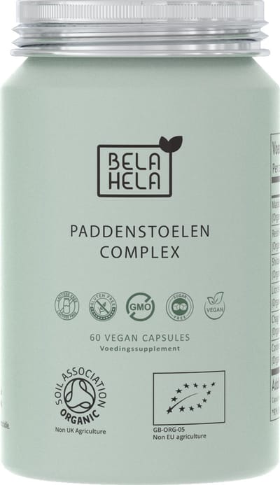 Bela Hela Paddenstoelen Complex - 60 vegan capsules - duurzame aluminium verpakking
